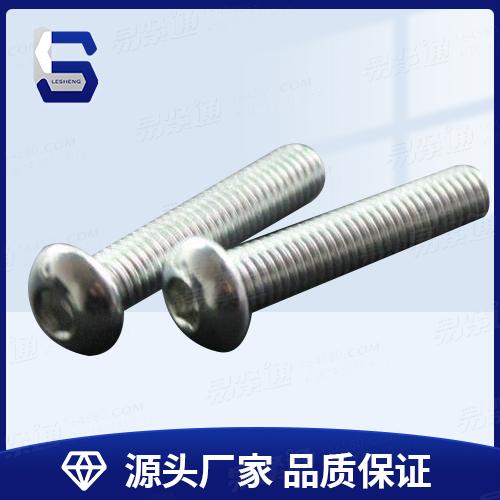 GB70.2镀蓝白锌内六角圆头螺丝