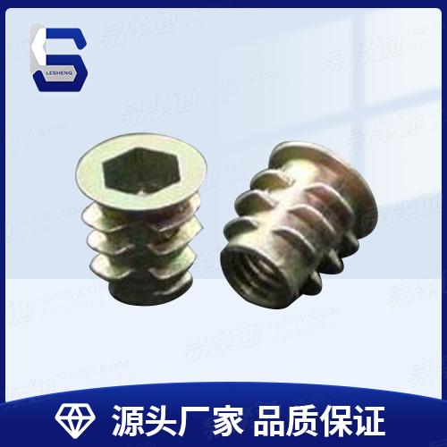 家具螺母、平頭内六角内外牙螺母、預埋螺母實木連接螺母