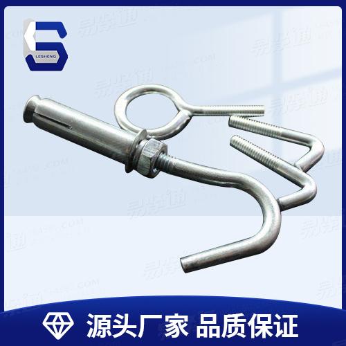 M6M8M10M12带钩膨胀螺丝、吊扇钩、膨胀钩子、加长吊勾铁挂钩