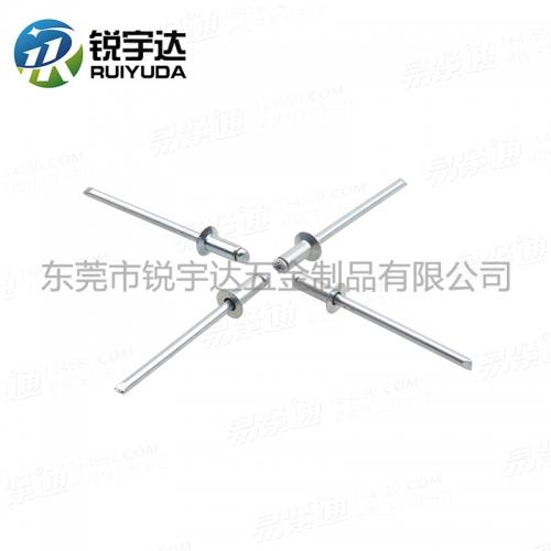 ISO15980铁帽铁芯开口型沉头抽芯铆钉沉头铁拉钉