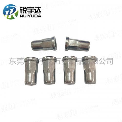 YJT8029半六角盲孔平頭拉鉚螺母 平頭半六角盲孔不鏽鋼拉帽帽厚