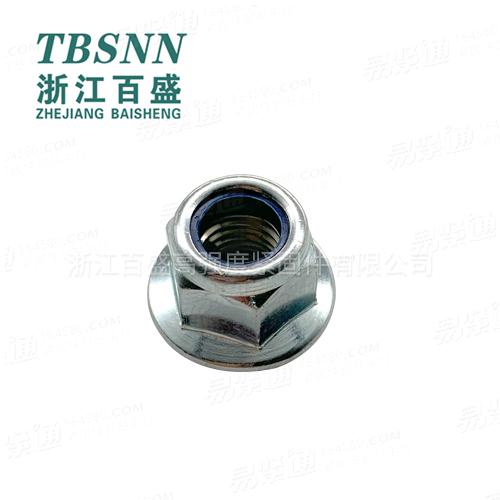 GB6183.2非金屬嵌件六角法蘭面鎖緊螺母 細牙尼龍法蘭鎖緊螺母汽配件汽車零部件汽車配件