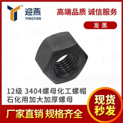 12级大六角螺母3404化工螺帽35CrMo六角石化用加大加厚螺母M16M24