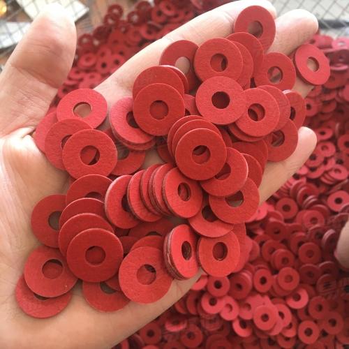 耐高温绝缘红钢纸平垫圈密封垫红纸垫片螺丝介子油管垫M6M8M10M12