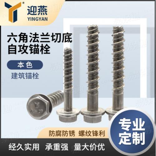 316不鏽鋼六角法蘭頭切底錨栓 YJT1019混凝土鑽水泥切底自攻膨脹螺絲釘