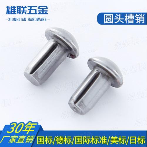 廠家直供圓頭槽銷沉頭槽銷 不鏽鋼平行溝槽槽銷 來圖拿樣量大從優GB13829.8