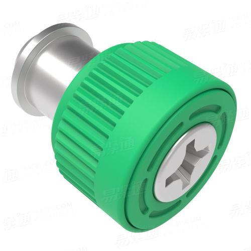 拴式螺釘, M3 X 0.5, 表面貼裝技術, TORX 螺紋, 黑色滾花頭4D-T1-60S40-K059