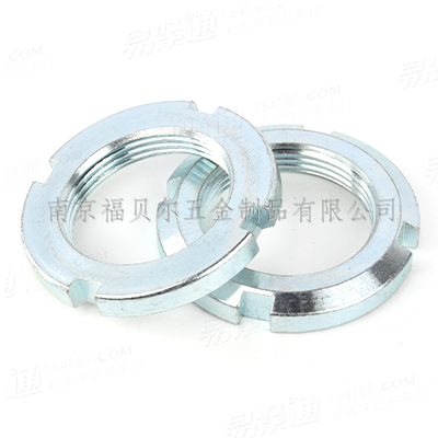 碳鋼4級藍白鋅KM滾動軸承鎖緊圓螺母DIN981