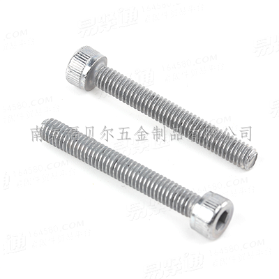 合金钢12.9级灰色锌镍合金(120/480h)内六角圆柱头螺钉全牙滚花DIN912