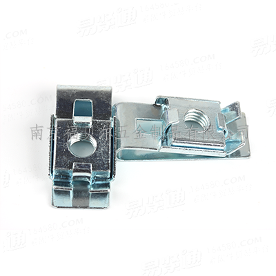 碳鋼藍白鋅定制夾片螺母定制D4312