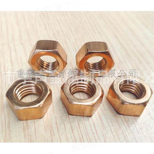 矽青銅六角螺母 M24 矽青銅螺母 矽青銅緊固件
