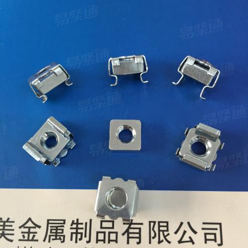 M4 镀锌卡式螺母 机柜螺母 卡簧螺母 笼式螺母 滑动螺母卡母