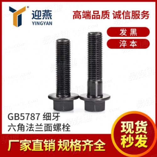 細牙GB5787高強度10.9級不帶齒/帶齒法蘭螺絲外六角法蘭帶墊螺絲