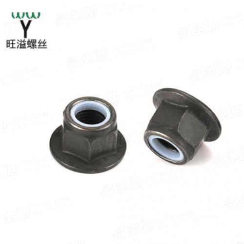GB6183高强度碳钢法兰面防松锁紧螺母ISO12125尼龙锁紧螺母8/10级