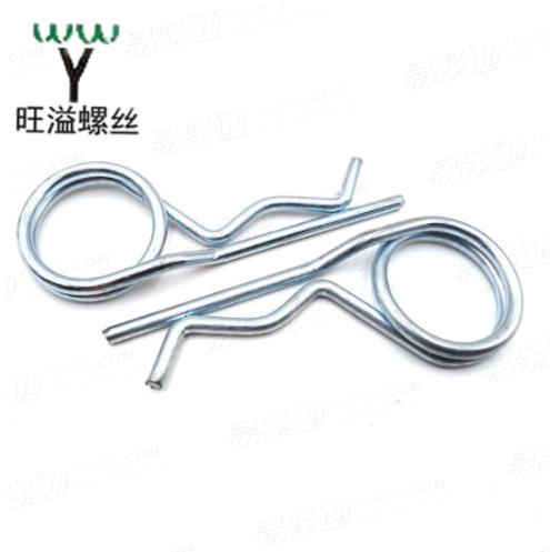 碳鋼鐵鍍鋅卡位開口B型R型彈簧插銷波浪形插銷DIN11024緊固件銷