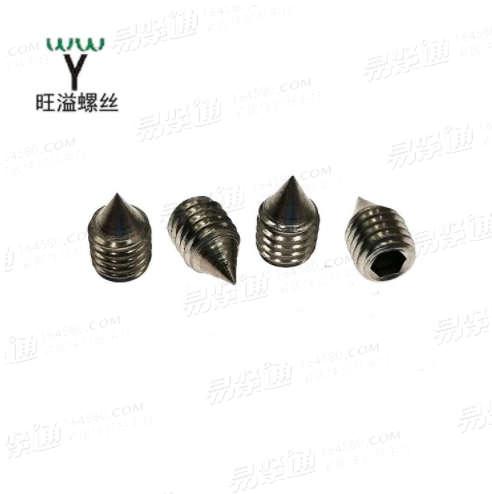 温州厂家不锈钢304尖端内六角60度201锥端紧定螺丝螺栓现货AS1421