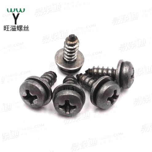碳鋼組合盤頭十字自攻組合螺絲碳鋼非标螺絲產品來圖來樣M3M4M5M6