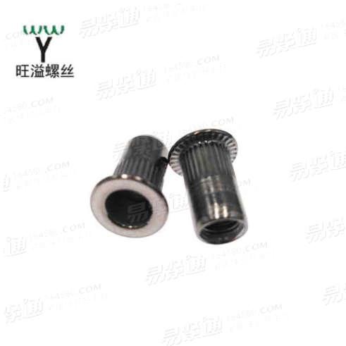 厂家直销不锈钢304平头竖条纹圆柱滚花盲孔拉铆螺母M3M4M5M6M8M10