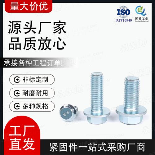 厂家直销GB5789六角法兰面螺栓 加大系列 B级非标来图定制