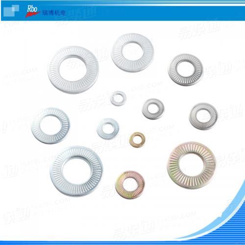 NFE25511 單面齒防滑墊圈 M8 法式滾花 法式碟形帶齒防松鎖緊墊片