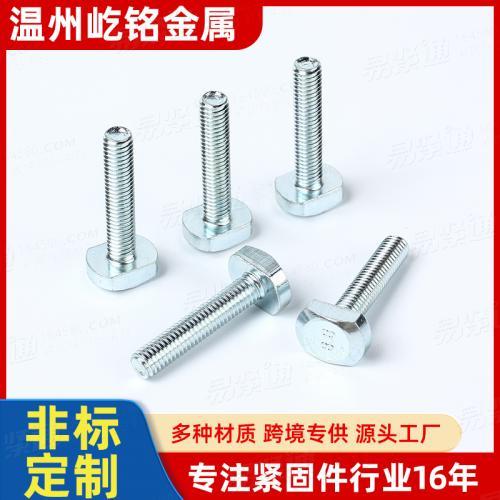 8.8 级 T型螺丝 方形螺丝 T型螺杆 T 行螺栓 锤头螺栓 非标定制