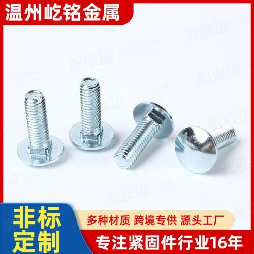 大扁头方颈马车螺栓 货架螺栓 防转型螺丝 桥架螺丝 非标定 制