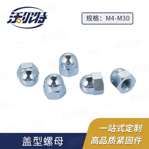 廠家直銷GB923六角蓋形螺母來圖非标定制