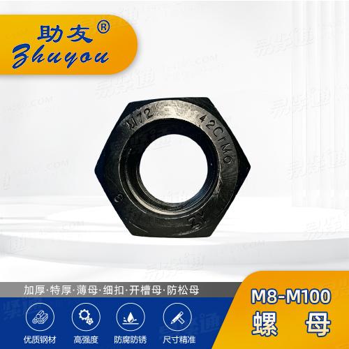HG 标準化工法蘭專用螺母 HG20634 SH/T3404 高溫 B7 合金鋼六角鎖緊螺母