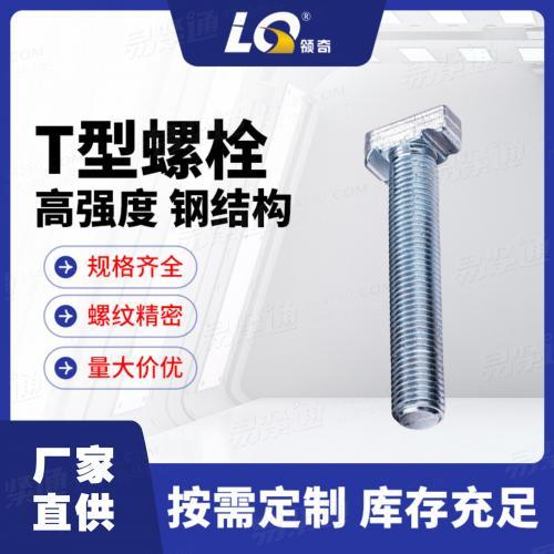 宁波厂家直供槽钢用高强度T型螺栓代替进口幕墙螺栓8.8级螺栓