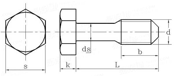 DIN  7964 - 1977 六角頭不脫出螺釘