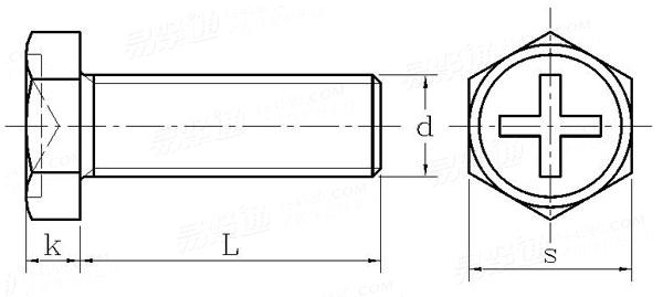 Q  174 十字槽六角頭螺栓