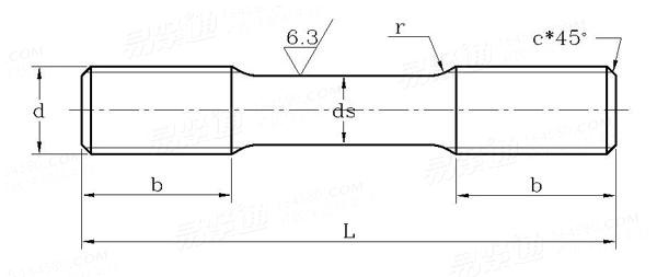 JB /T 2773 - 1992 PN16～32MPa 雙頭螺柱