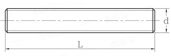 DIN  976-2 - 1995 过盈配合牙棒