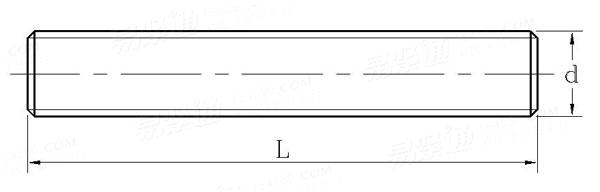 DIN  976-1 - 2002 牙棒 - 米制螺紋