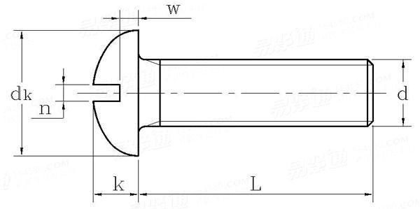 QJ  2386 - 1992 开槽圆头螺钉