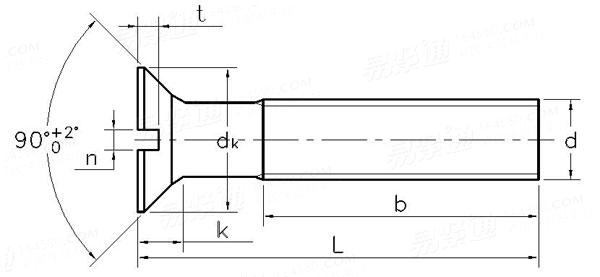 NF E 25-123 - 1994 开槽沉头螺钉