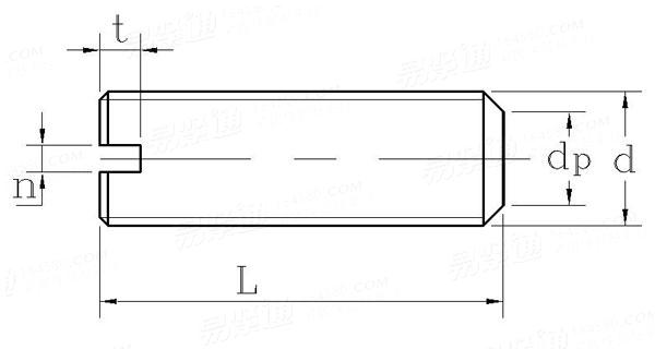 NF E 25-160 - 1992 (R2002) 開槽平端緊定螺釘
