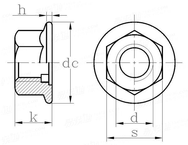 Q  321 六角法兰自排屑螺母