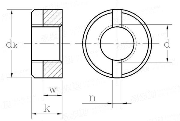 QJ  2392 - 1992 开槽螺母