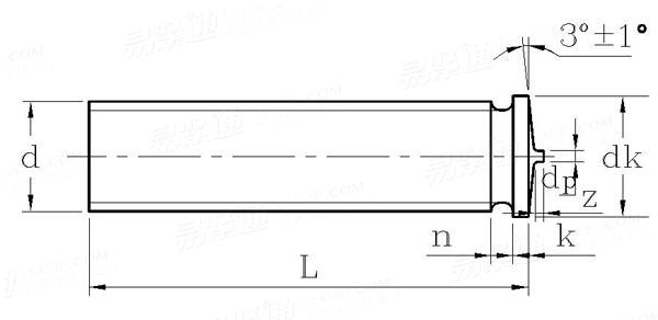 ISO  13918 (PT) - 1998 PT型，螺紋焊接螺柱