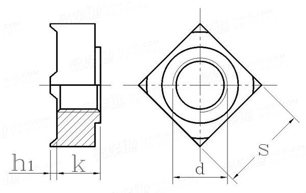 QC /T 863 - 2011 四方焊接螺母