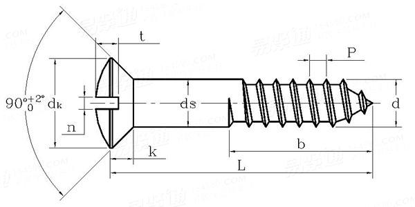 NF E 25-605 - 1984 开槽半沉头木螺钉