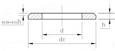 NF E 25-527 - 2000 A級倒角型平墊圈