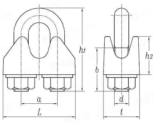 DIN  1142 - 1982 滿足安全要求的鋼絲繩卡頭