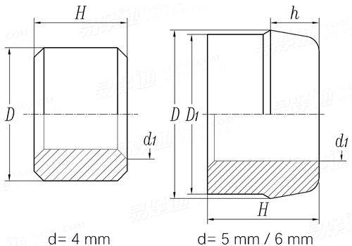 GJB  381.8 - 1987 :抗剪型環槽鉚釘釘套