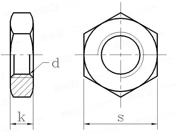 DIN EN ISO  8675 - 2016 A和B级六角细牙薄螺母