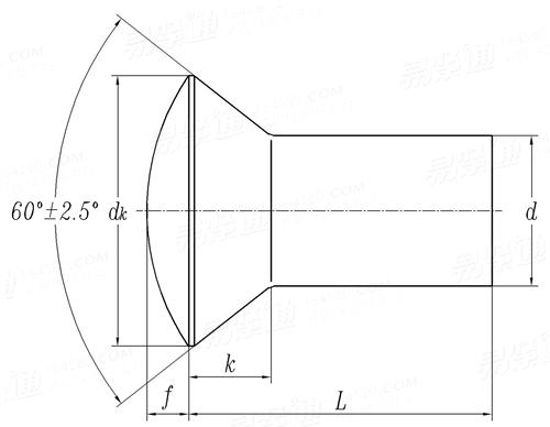 BS  4620 (T7) - 1970 米制熱鍛粗制半沉頭鉚釘 [Table 7]