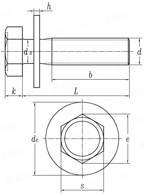 JIS B 1187 - 1995 凹腦小頭六角頭螺栓和平墊組合