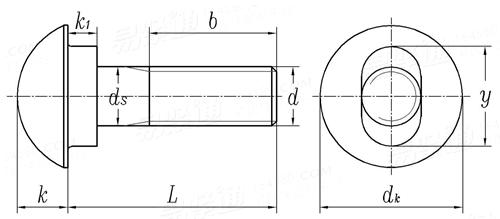 DIN  21547 - 1988 矿井支护.带吊环的半圆头螺钉