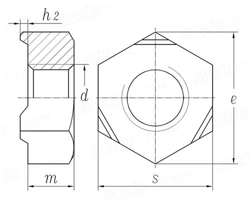 JIS B 1196 (H 1F) - 2001 IF六角焊接螺母